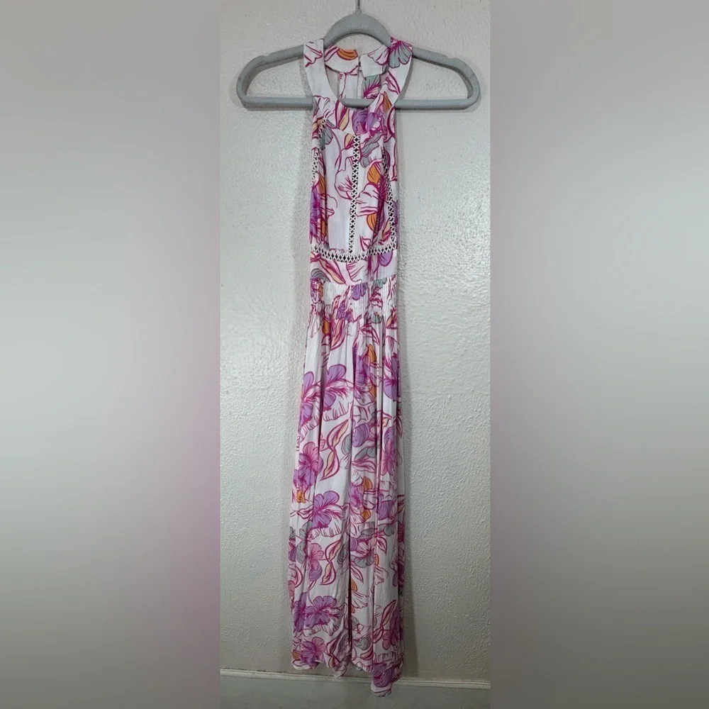 Abel the Label Anthropologie Azalea Maxi Dress Women’s XS Pink Floral Party